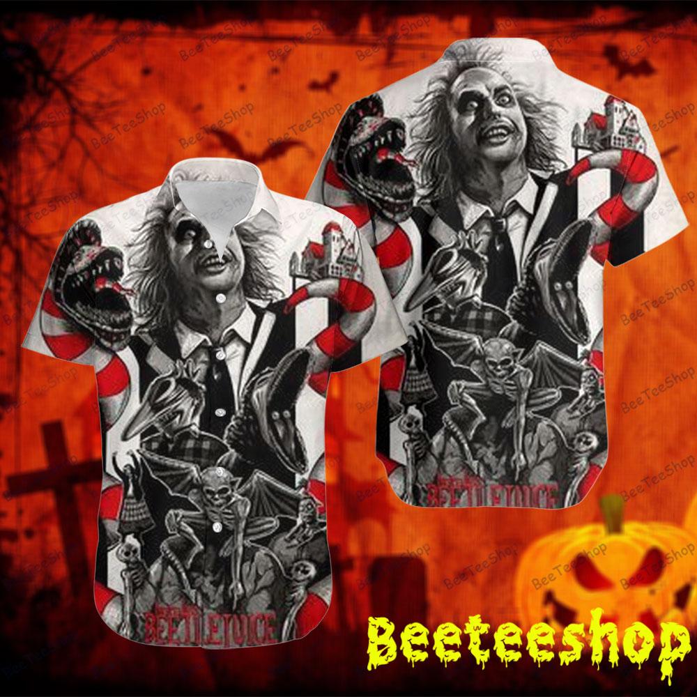 Scary Michael Keaton Beetlejuice Halloween Beeteeshop Hawaii Shirt