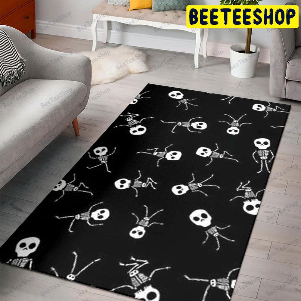 Skeletons Halloween Pattern 280 Beeteeshop Rug Rectangle