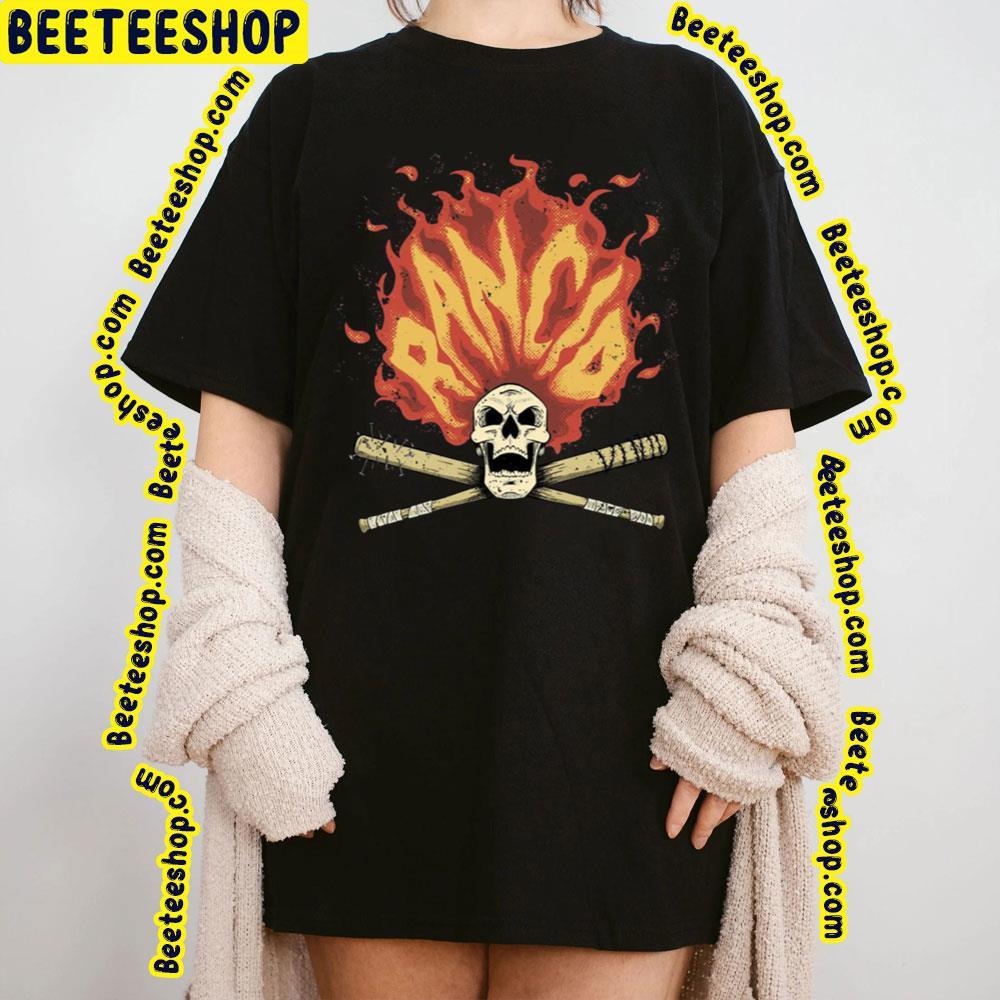 Skull Head Fire Rancid Band Beeteeshop Trending Unisex T-Shirt