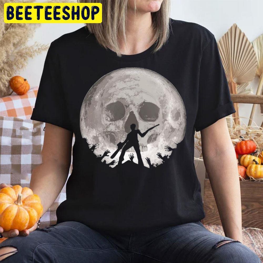 Skull Moon Ash Vs Evil Dead Happy Halloween Beeteeshop Trending Unisex T-Shirt