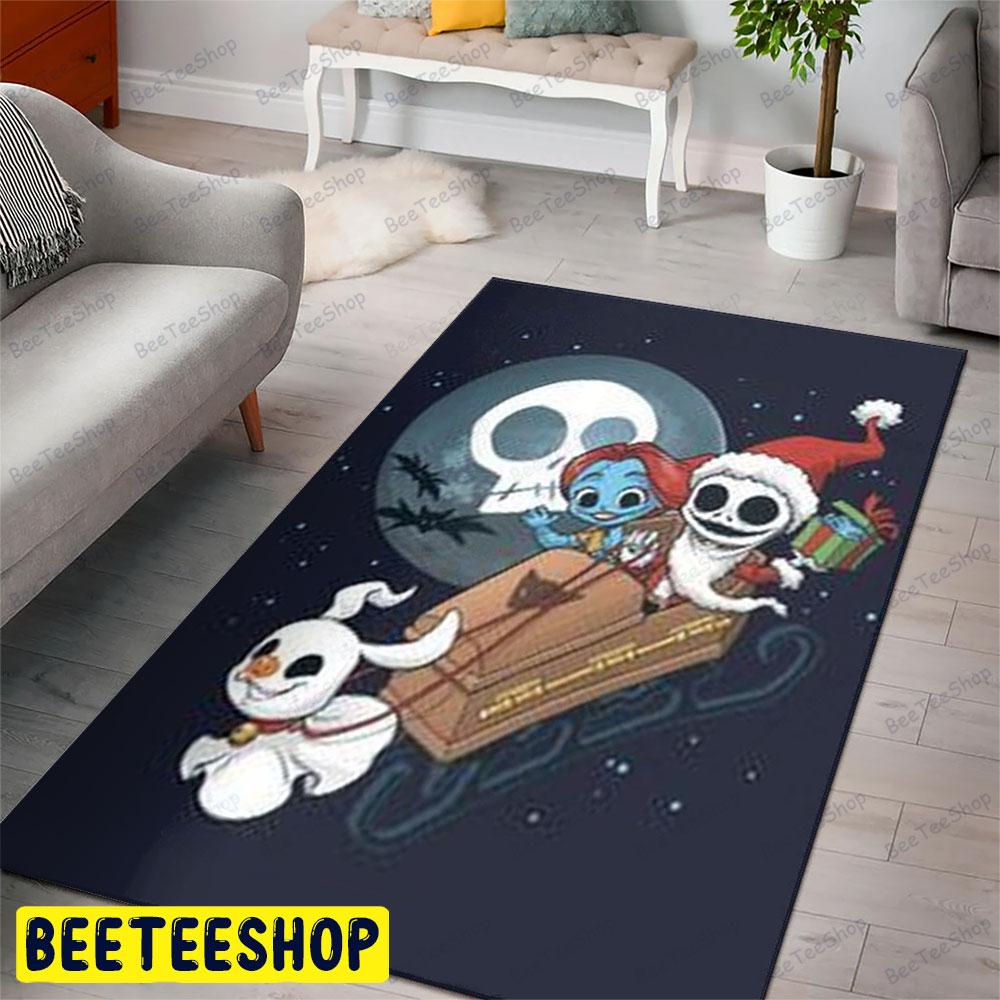 Skull Moon The Nightmare Before Christmas Halloween Beeteeshop Rug Rectangle