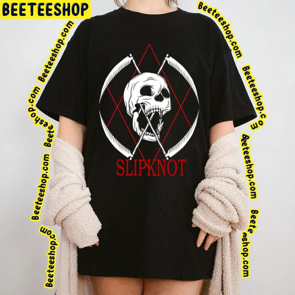 Skull Style White Slipknot Beeteeshop Trending Unisex T-Shirt