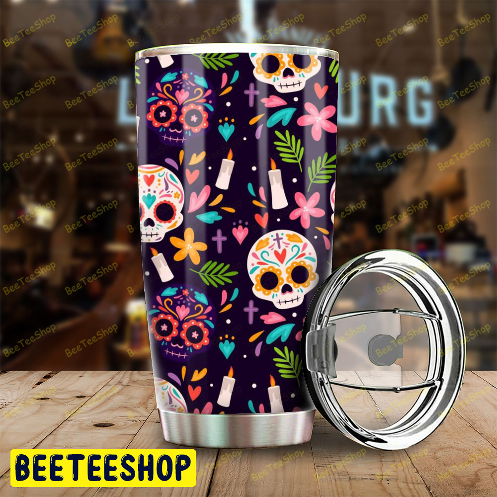 Skulls Halloween Pattern 09 Tumbler