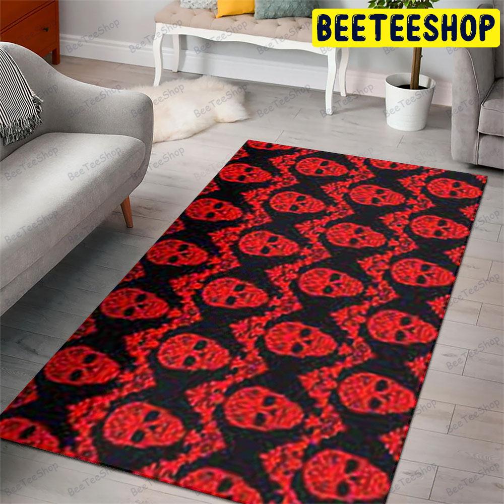 Skulls Halloween Pattern 131 Beeteeshop Rug Rectangle