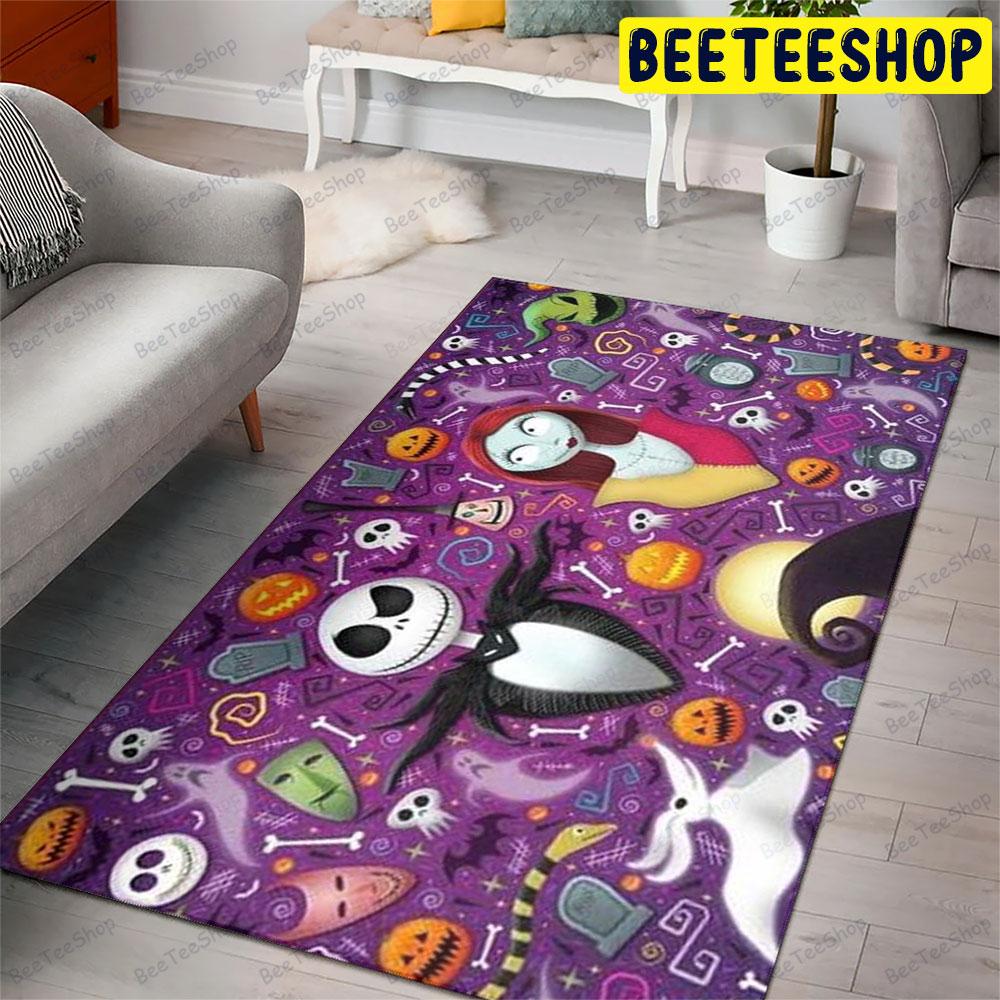 Skulls Halloween Pattern 254 Beeteeshop Rug Rectangle