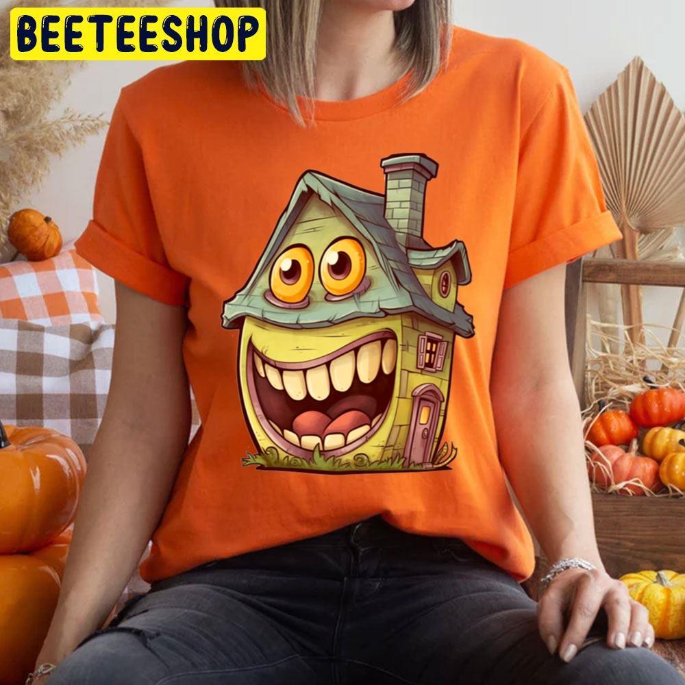 Smile Monster House Happy Halloween Beeteeshop Trending Unisex T-Shirt