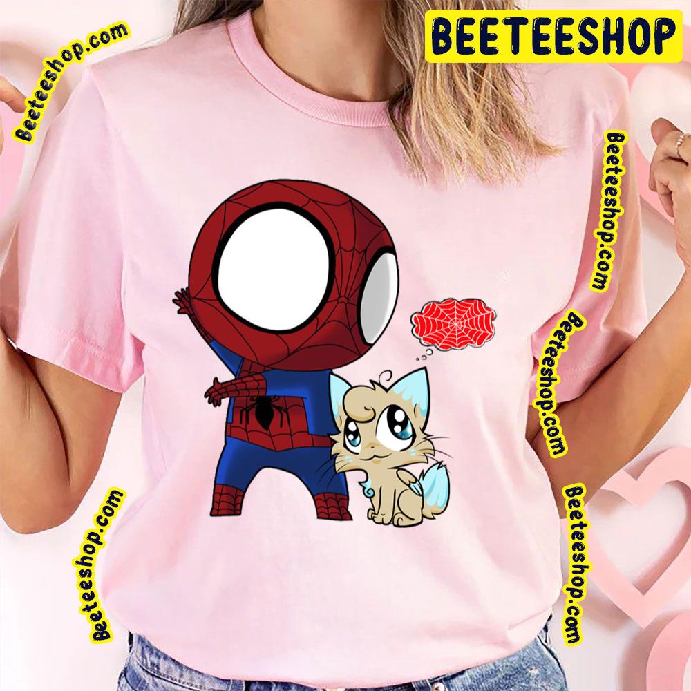 Spider Cat Chibi Spiderverse Movie Trending Unisex T-Shirt