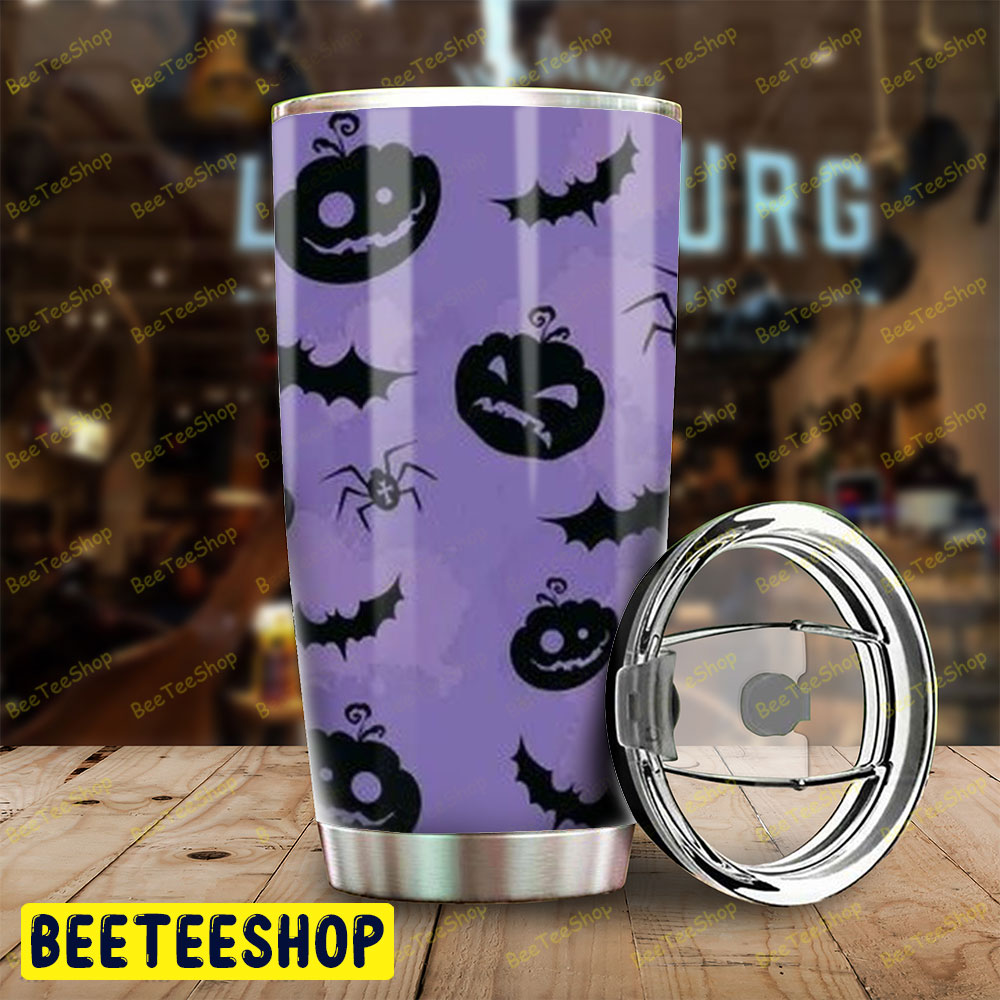 Spiders Bats Pumpkins Halloween Pattern 031 Tumbler