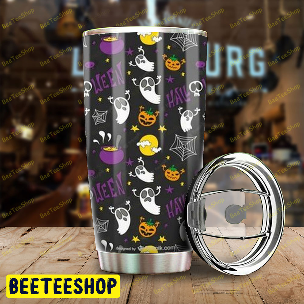 Spiders Ghosts Pumpkins Halloween Pattern 332 Tumbler