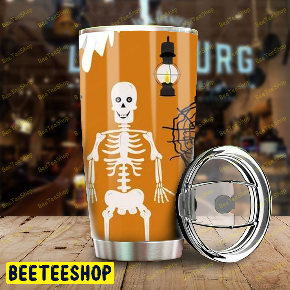 Spiders Skulls Boos Halloween Pattern 179 Tumbler