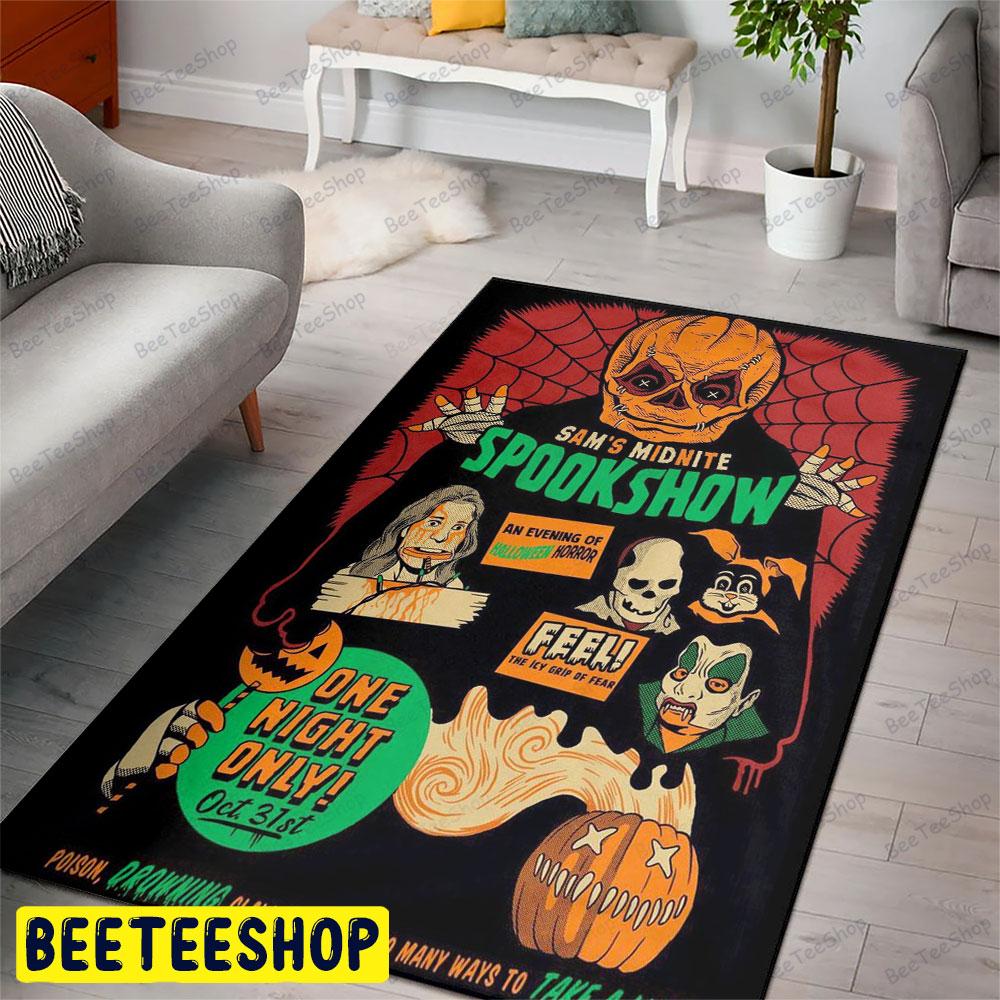 Spook Show Trick ‘R Treat Halloween Beeteeshop Rug Rectangle