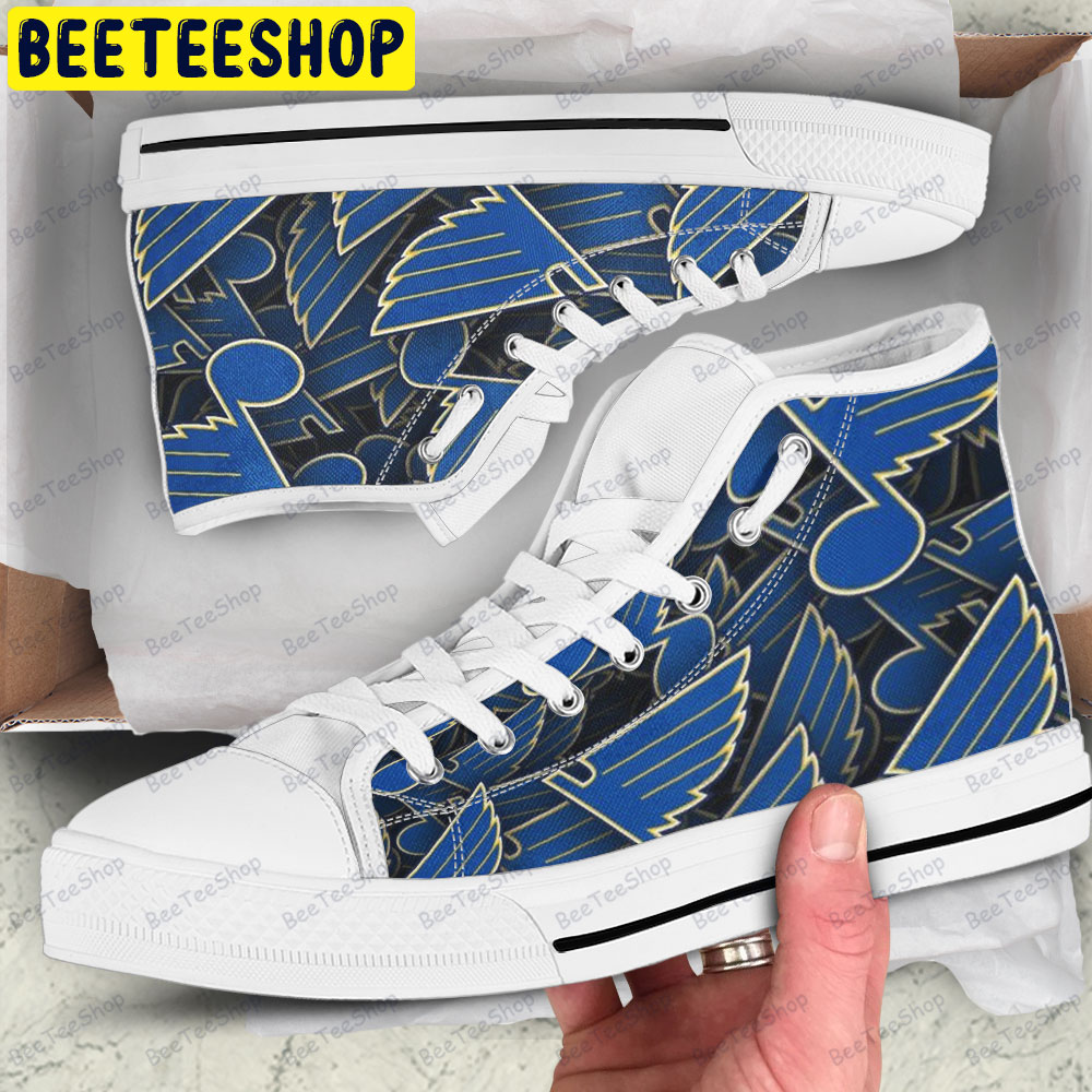 St Louis Blues 23 American Sports Teams Adults High Top Canvas Shoes