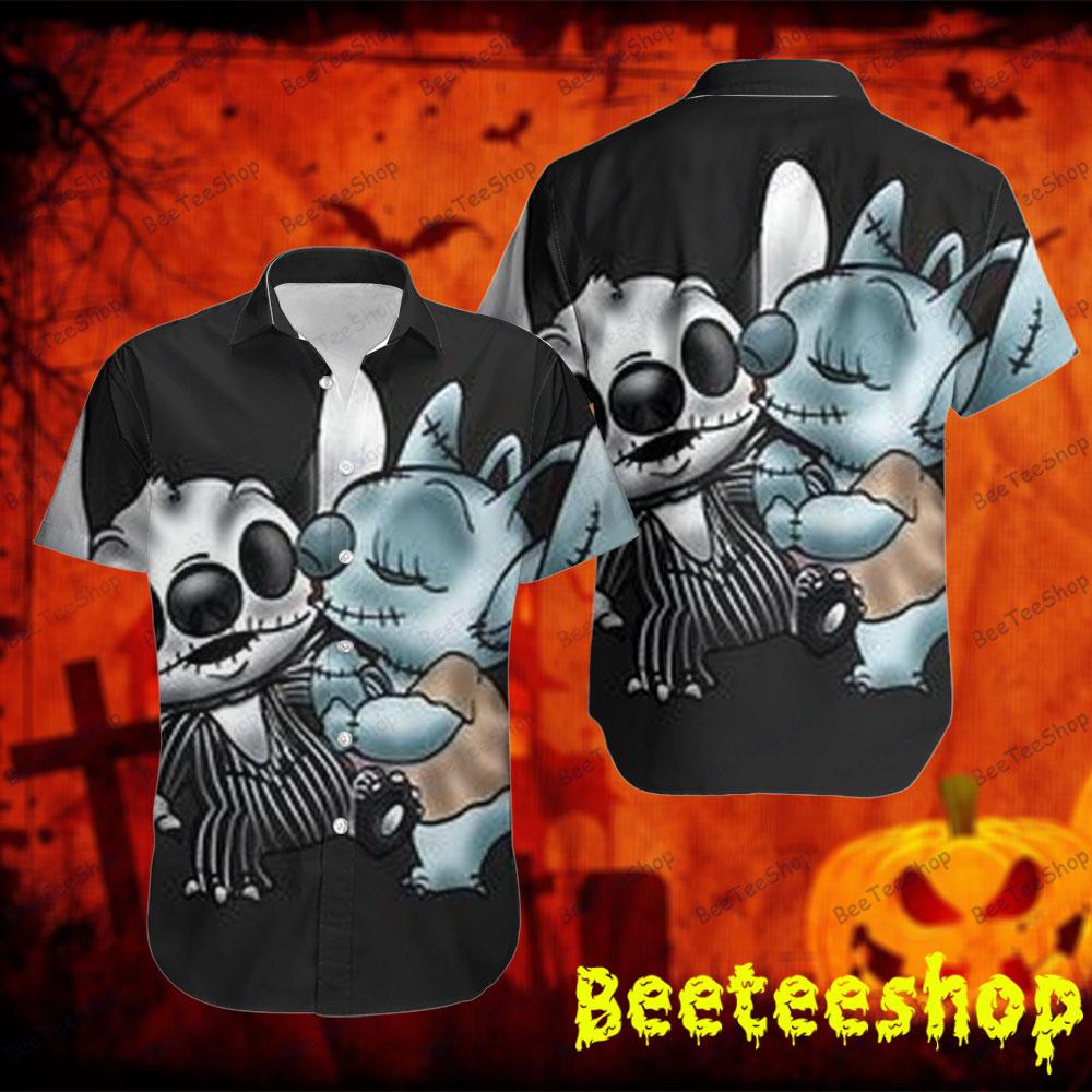 Stitch Jack The Nightmare Before Christmas  Halloween Beeteeshop Hawaii Shirt