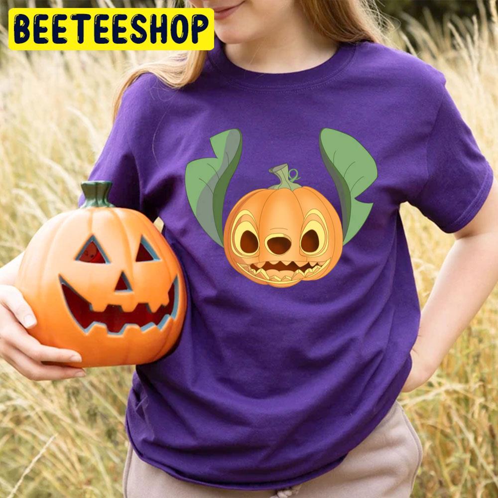 Stitch Pumpkin Head Halloween Beeteeshop Trending Unisex T-Shirt