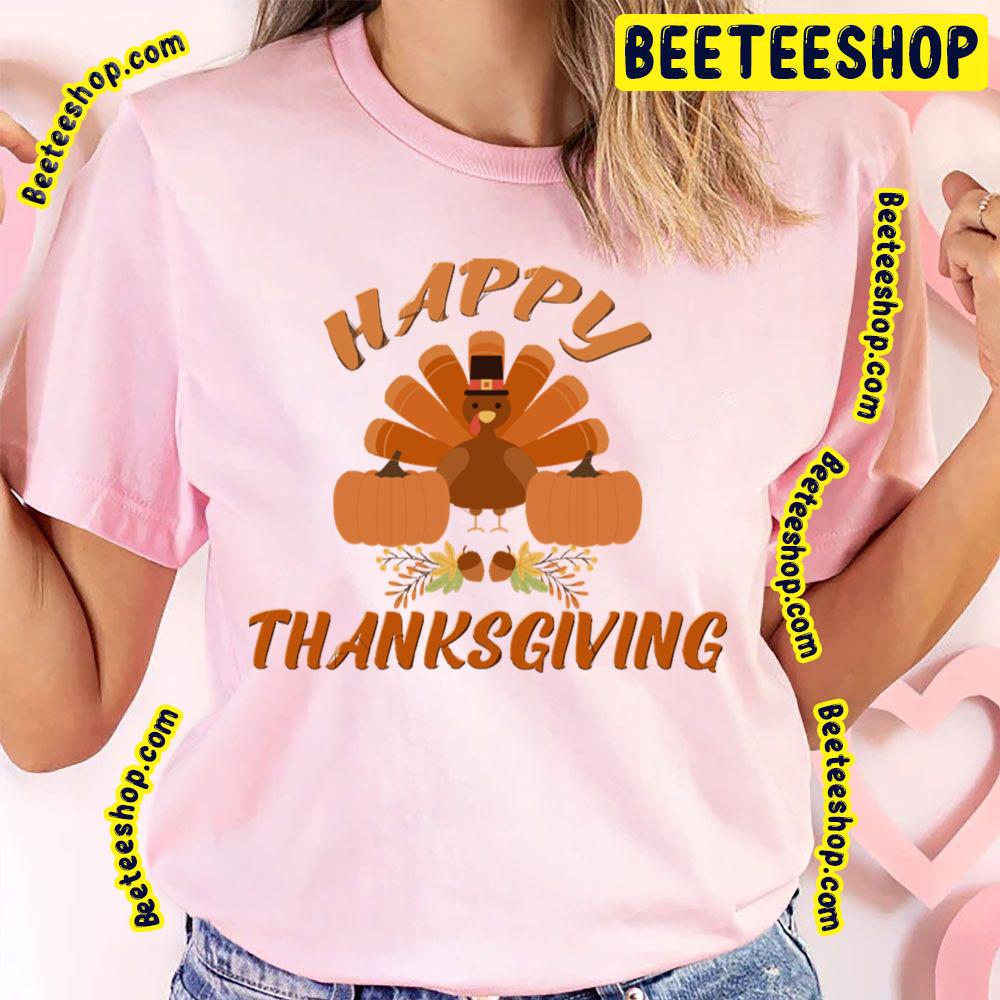 Thanksgiving Happy Eat Food Turkey Trending Unisex T-Shirt