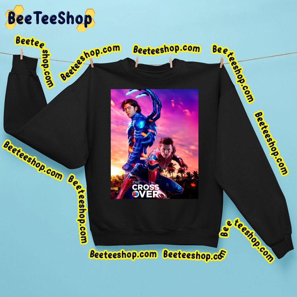 The Cross Over Blue Beetle Spider Man Beeteeshop Trending Unisex Sweatshirt