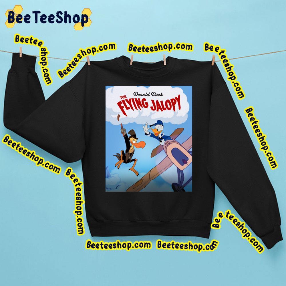 The Flying Jalopy Donald Duck Beeteeshop Trending Unisex Sweatshirt