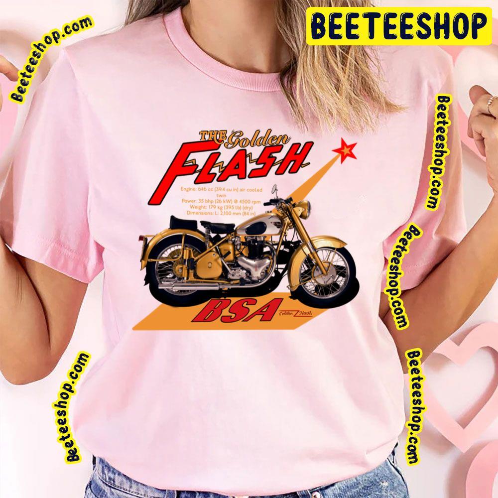 The Golden Flash Bsa Motorcycle Beeteeshop Trending Unisex T-Shirt