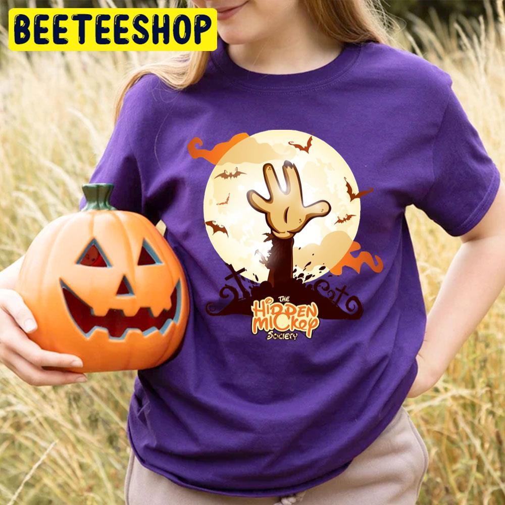 The Hidden Mickey Society Mickey Hand Halloween Beeteeshop Trending Unisex T-Shirt