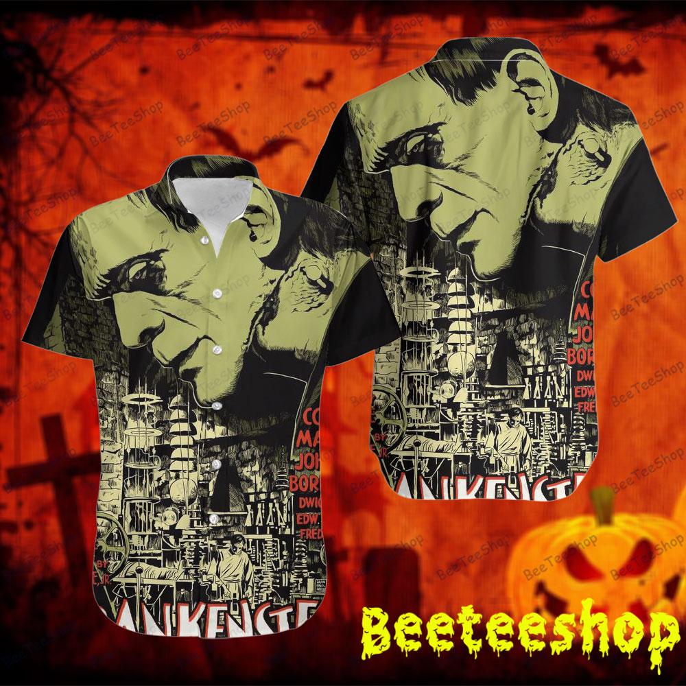 The Man Who Made A Monster Frankenstein Halloween Beeteeshop Hawaii Shirt