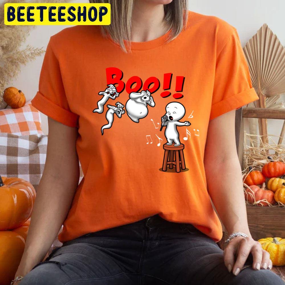 The Singing Funny Ghost Boo Casper Happy Halloween Beeteeshop Trending Unisex T-Shirt