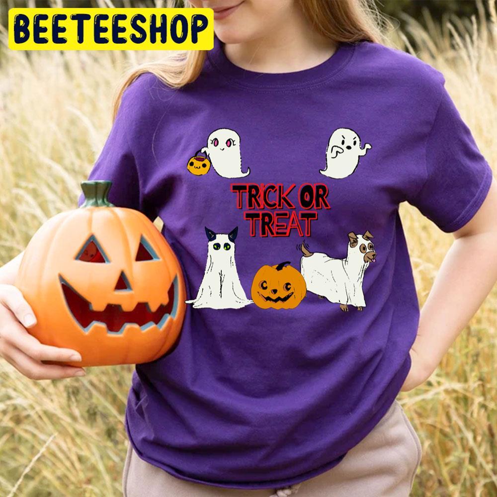 Trick Or Treat Cute Friendly Halloween Casper Beeteeshop Trending Unisex T-Shirt