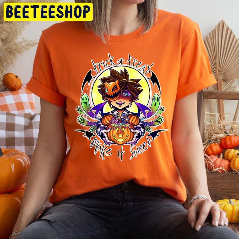 Trick Or Treat Make It Sweet Kingdom Hearts Halloween Beeteeshop Trending Unisex T-Shirt