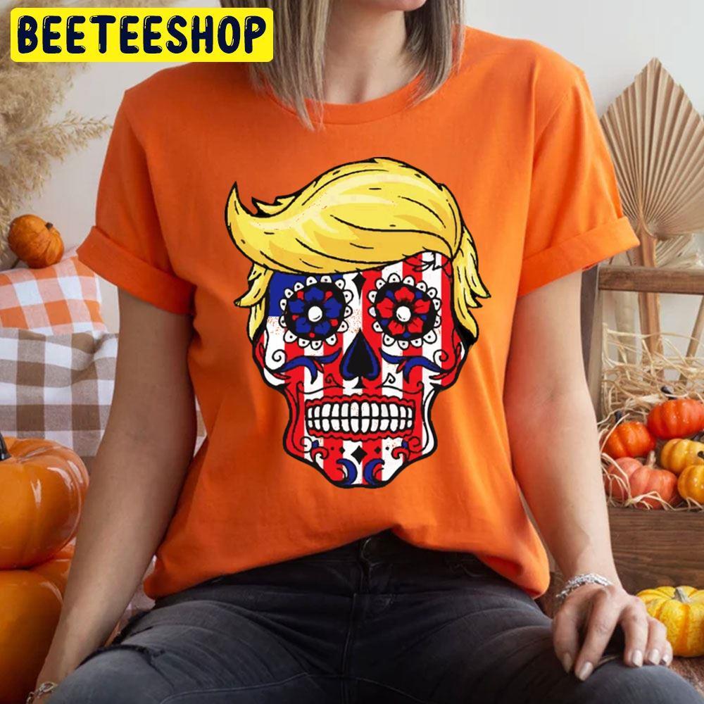 Trump Sugar Skull Halloween Beeteeshop Trending Unisex T-Shirt