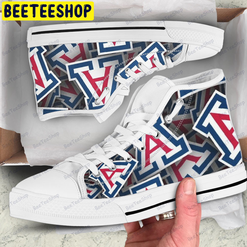 University Of Arizona 22 American Sports Teams Adults High Top Canvas Shoes