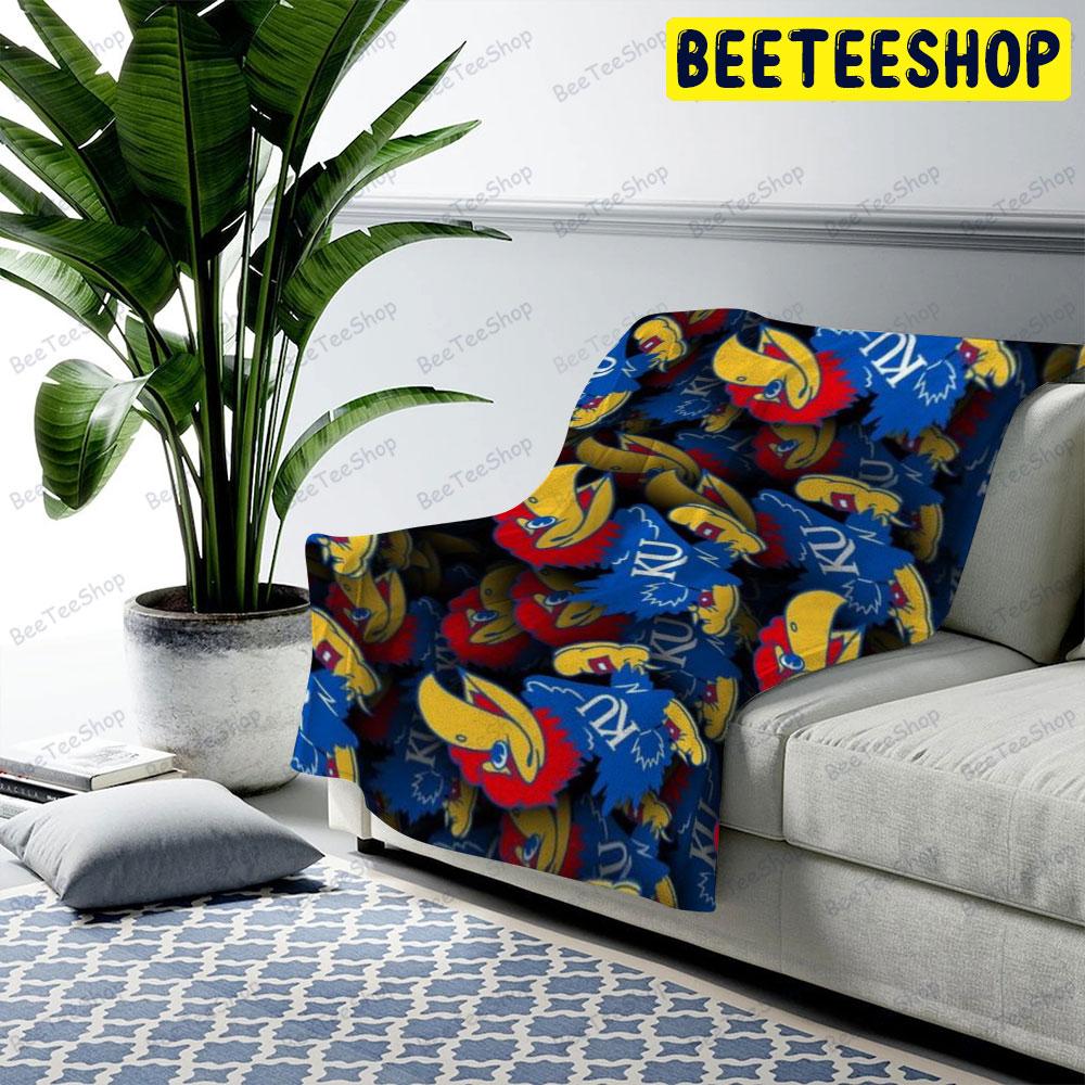 University Of Kansas Jayhawks American Sports Teams Beeteeshop US Cozy Blanket