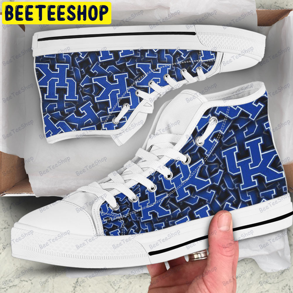 University Of Kentucky 22 American Sports Teams Adults High Top Canvas Shoes