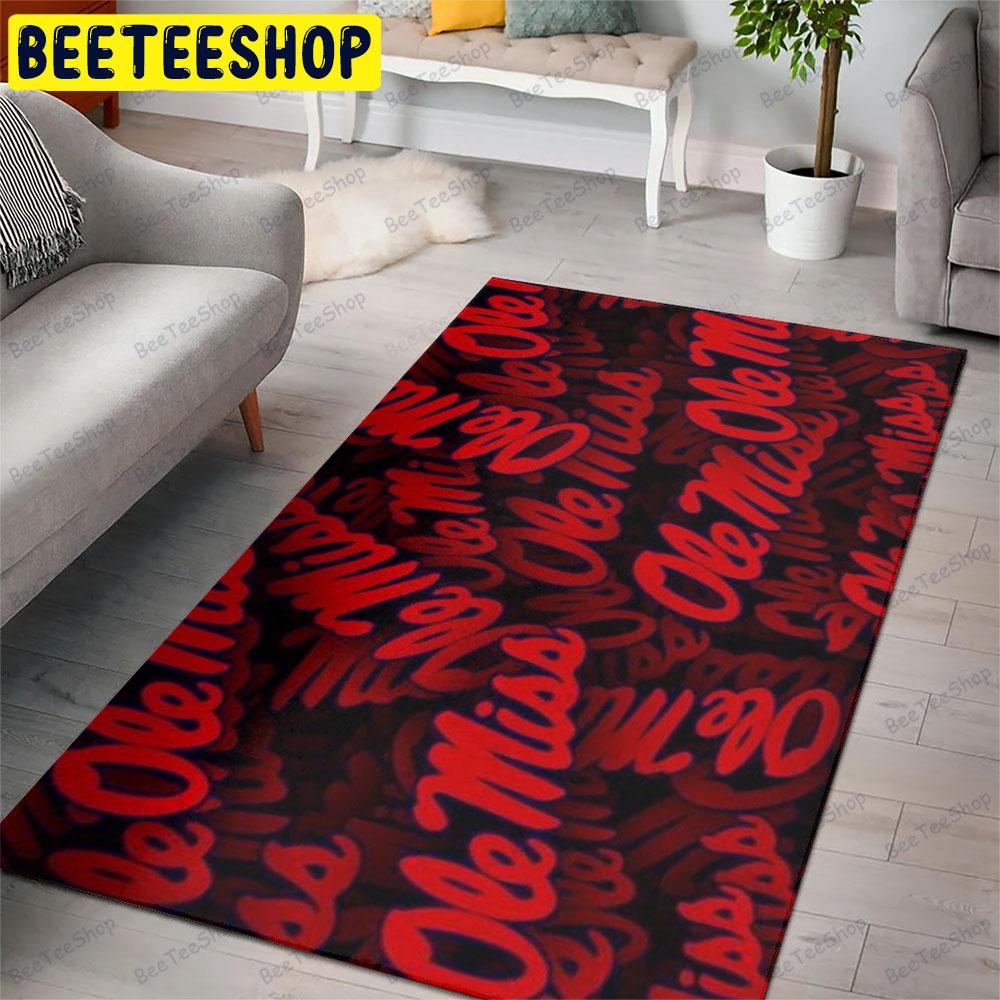 University Of Mississippi Ole Miss 22 American Sports Teams Beeteeshop Rug Rectangle