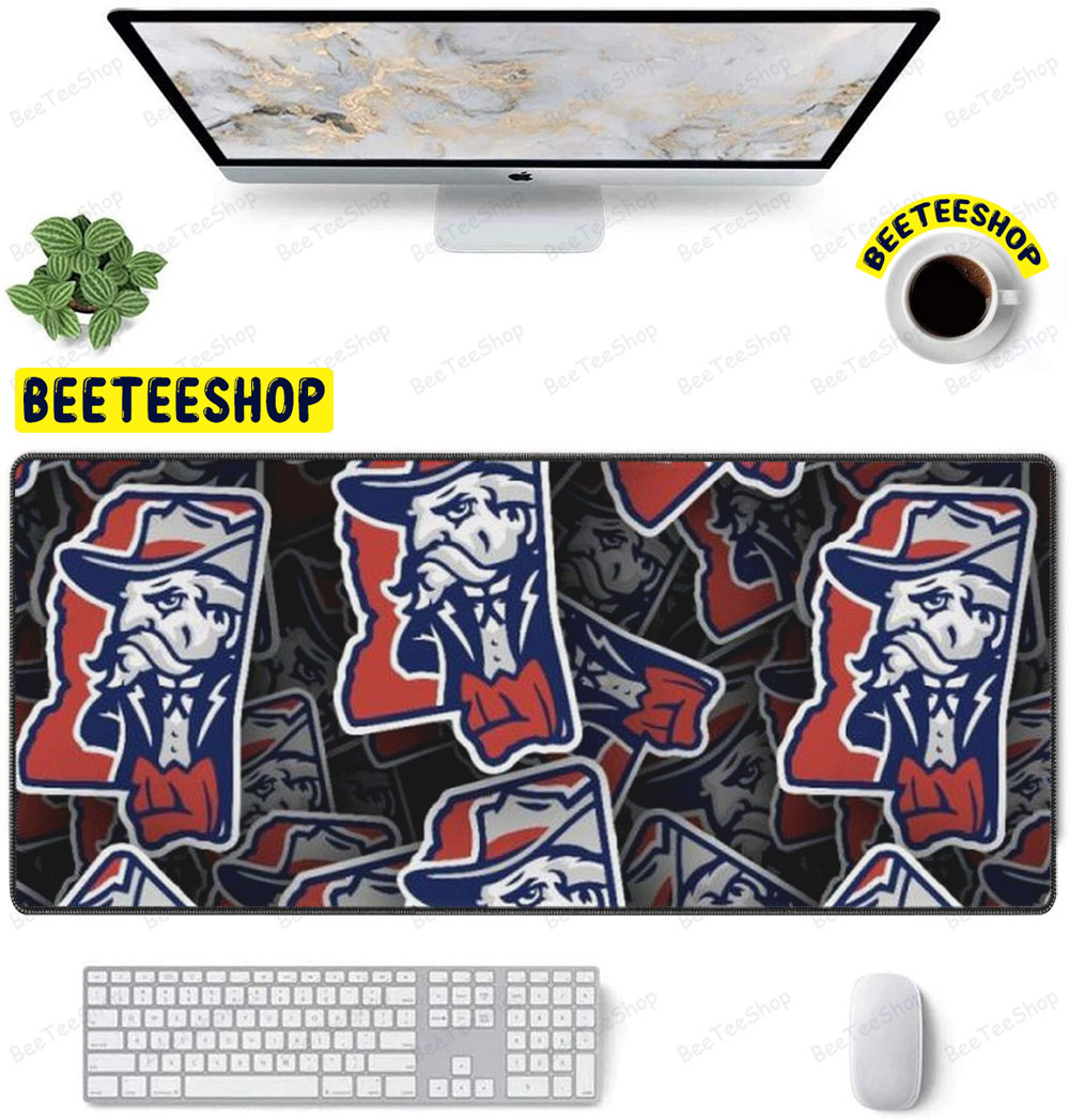 University Of Mississippi Ole Miss 24 American Sports Teams Mouse Pad