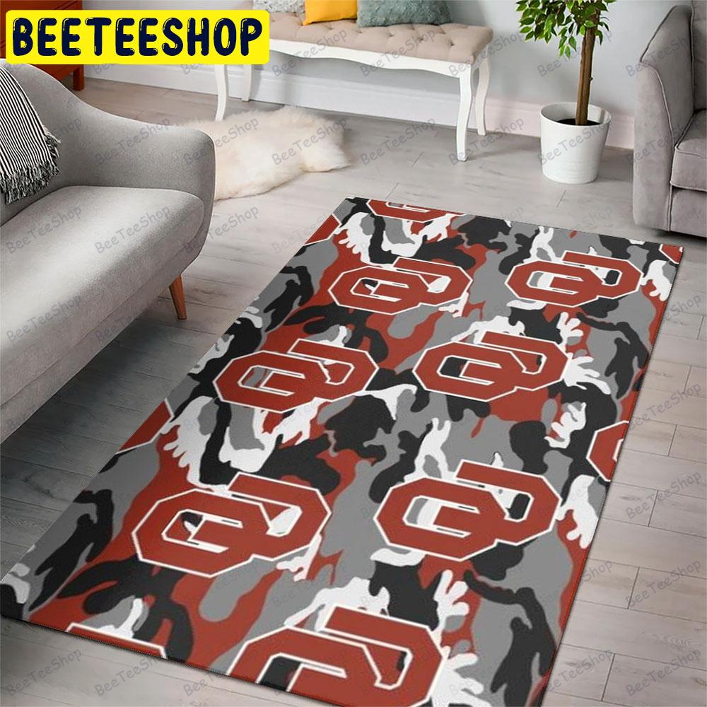 University Of Oklahoma Sooners Camo American Sports Teams Beeteeshop Rug Rectangle