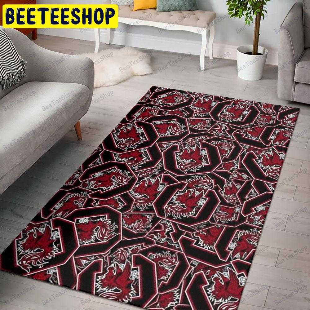 University Of South Carolina Gamecocks 22 American Sports Teams Beeteeshop Rug Rectangle