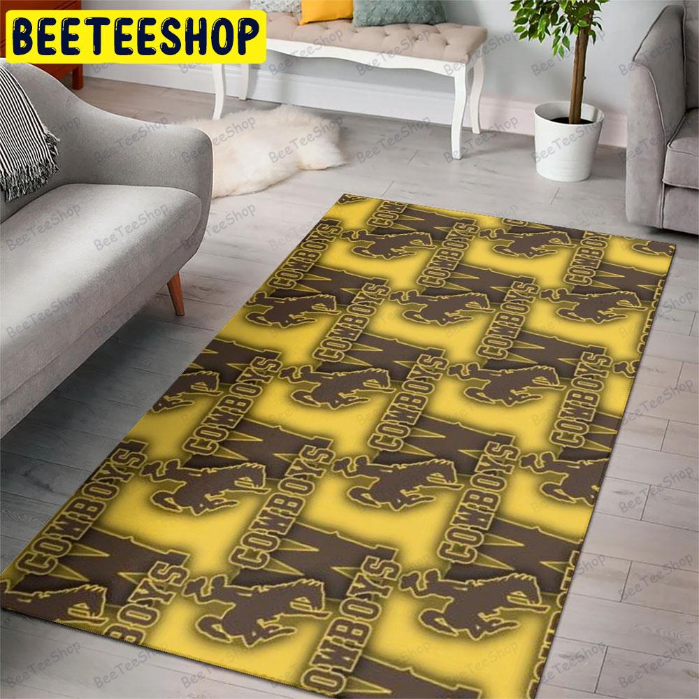 University Of Wyoming Cowboys 23 American Sports Teams Beeteeshop Rug Rectangle