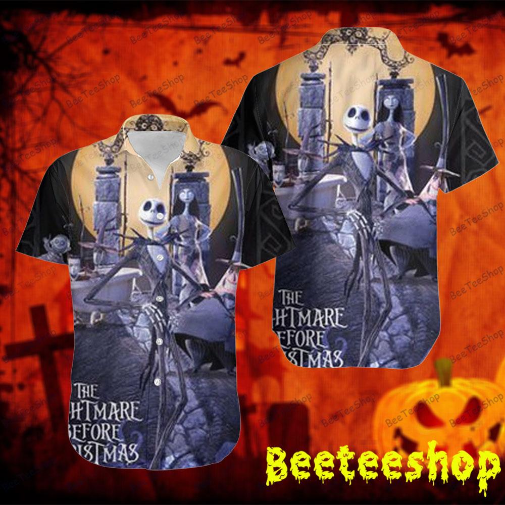 Vintage Art The Nightmare Before Christmas Movie Halloween Beeteeshop Hawaii Shirt