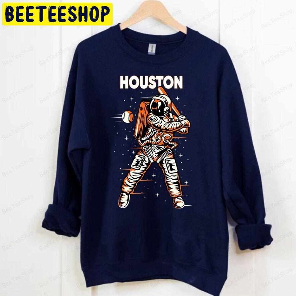 Vintage Houston Baseball Team Astronaut Space Boy Navyt Beeteeshop Trending Unisex Sweatshirt