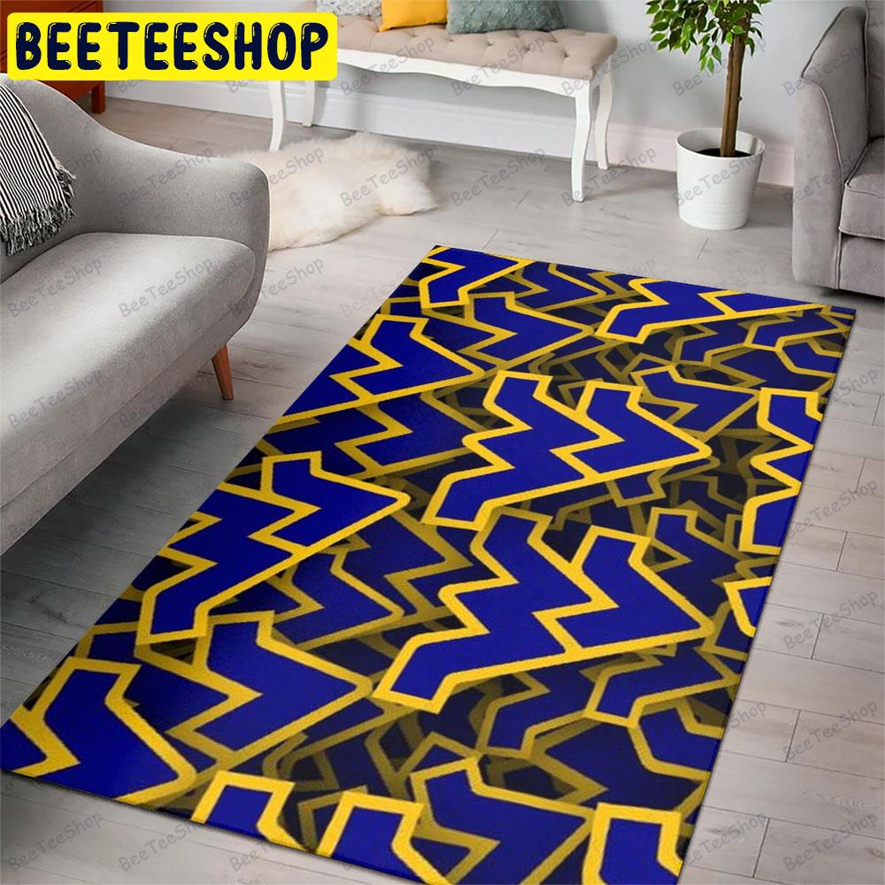 West Virginia University 22 American Sports Teams Beeteeshop Rug Rectangle