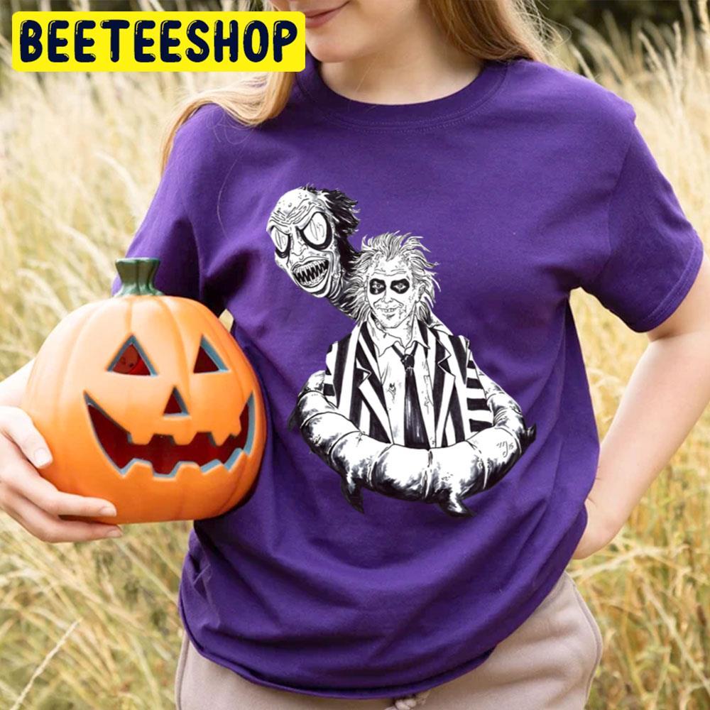 White Beetlejuice Happy Halloween Beeteeshop Trending Unisex T-Shirt