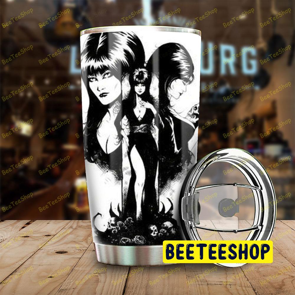 White Black Art Elvira Mistress Of The Dark Halloween Beeteeshop Tumbler