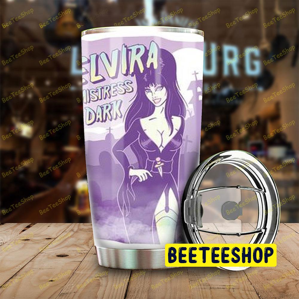 White Purple Art Elvira Mistress Of The Dark Halloween Beeteeshop Tumbler