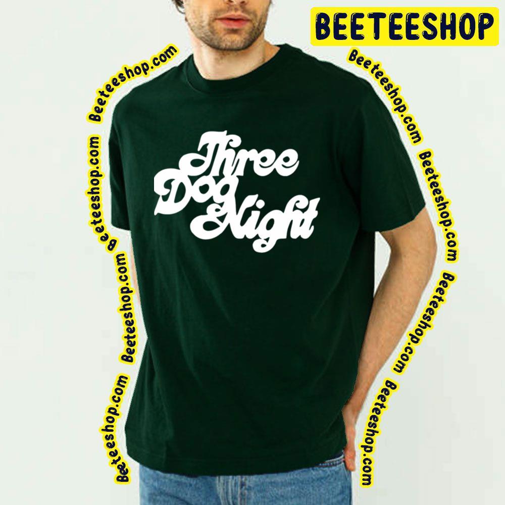 White Text Three Dog Night Logo Beeteeshop Trending Unisex T-Shirt