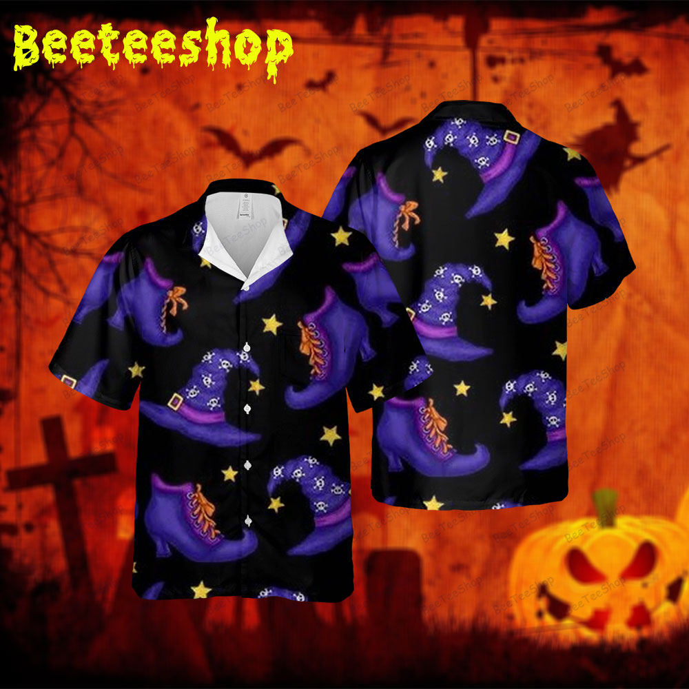 Witch Hats Halloween 321 Spread Collar Hawaii Shirt