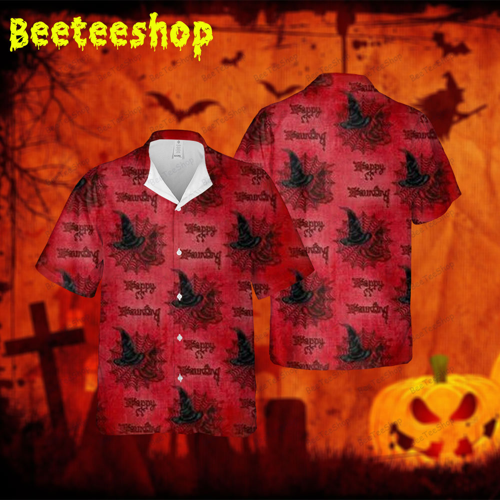 Witch Hats Halloween 368 Spread Collar Hawaii Shirt