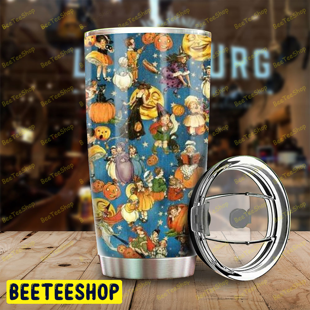 Witchs Pumpkins Halloween Pattern 120 Tumbler