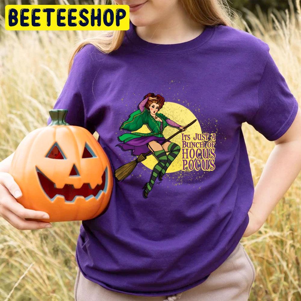 Yellow Moon Just A Bunch Of Hocus Pocus Happy Halloween Beeteeshop Trending Unisex T-Shirt