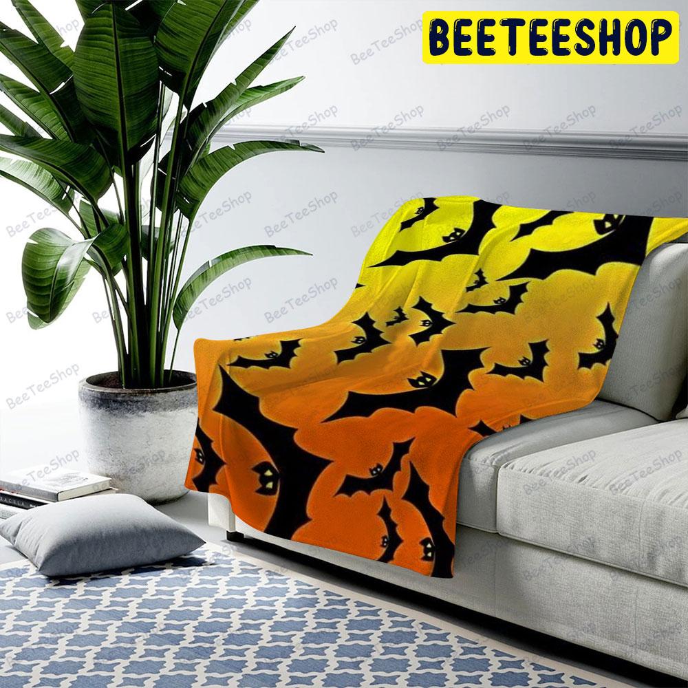 Bats Halloween Pattern 037 Beeteeshop US Cozy Blanket