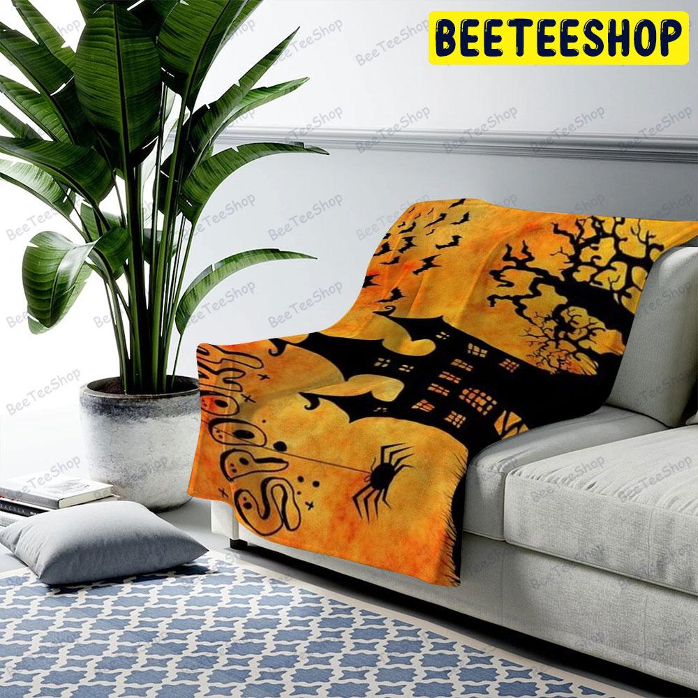 Bats Halloween Pattern 309 Beeteeshop US Cozy Blanket