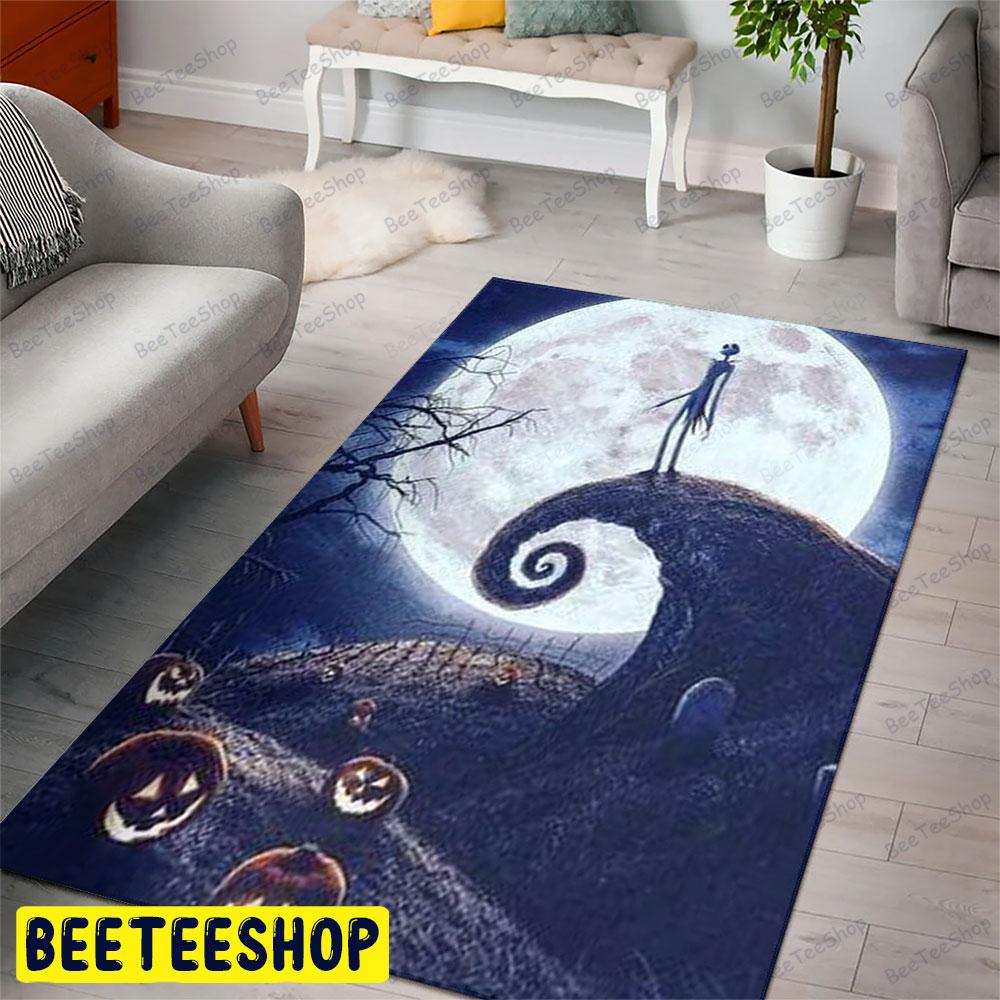 Beautiful Jack And Moon The Nightmare Before Christmas Halloween Beeteeshop Rug Rectangle